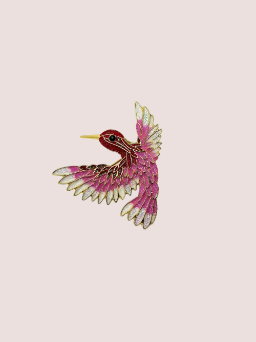 Pin Rose Hummingbird