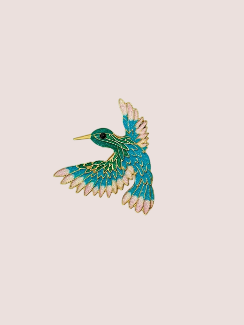 Pin Turquoise Hummingbird