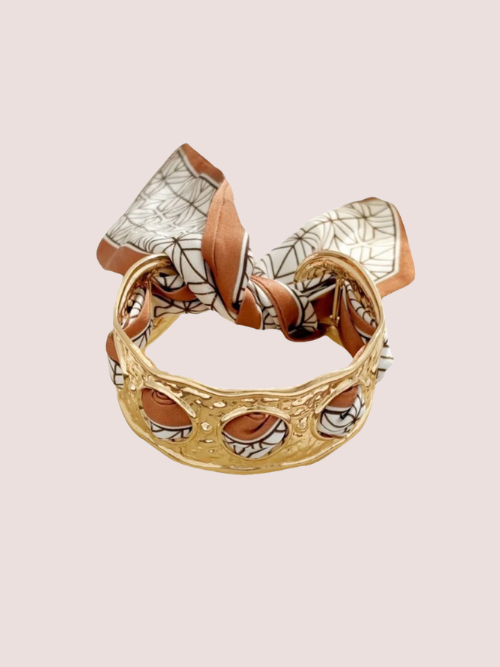 Ribbon 2 Bracelet Cognag
