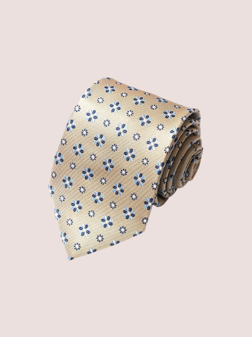 Slips Guld m. Blomst