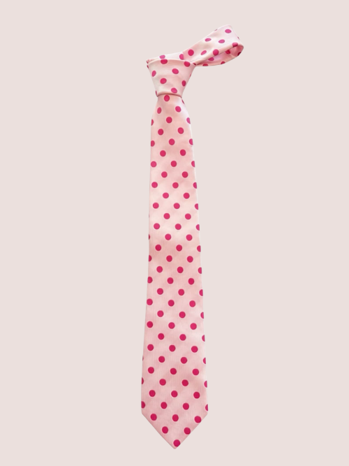 Slips Lyserød m. pink prikker