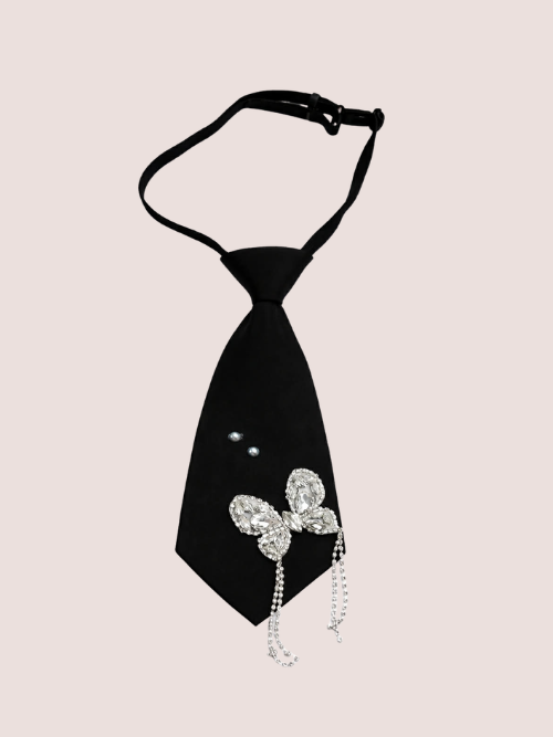 Slips Sort m. Butterfly Kort