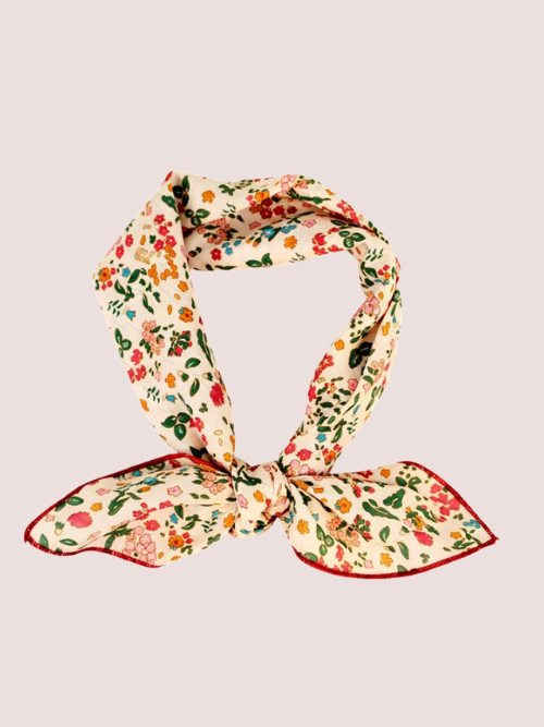 Ulrika Flower Multi Cotton Scarf