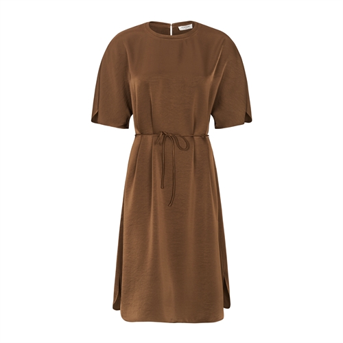 Aya SS Blk Dress Bitter Chocolate