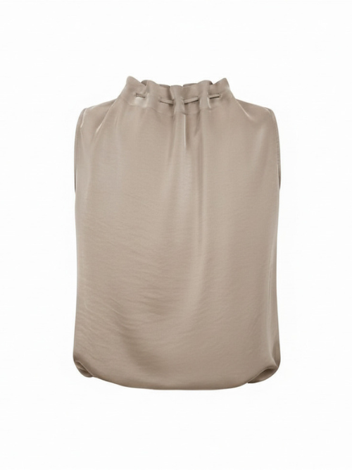 Aya Sleeveless Boatneck Top Prairie Sand 