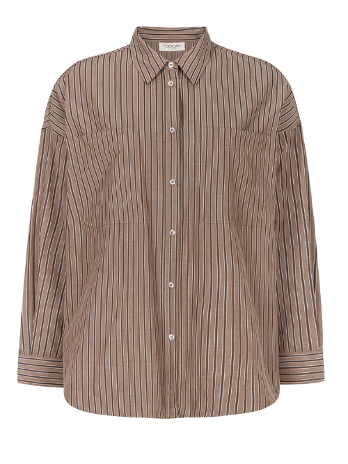 Delia Long Sleeve Shirt Bitter Chocolate