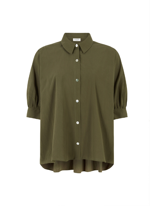 Emily Dusty Green Oversize Shirt