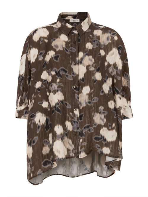 Emina Oversize Flower Print  Shirt