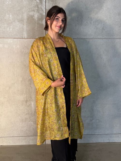 Short Unika Silk Kimono F