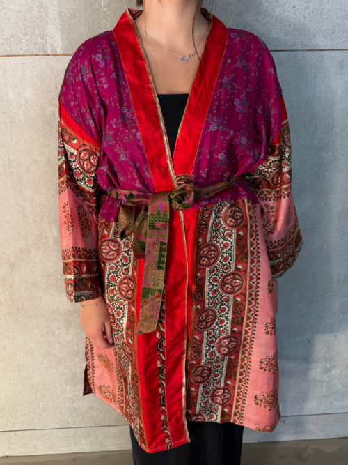 Short Unika Silk Kimono G