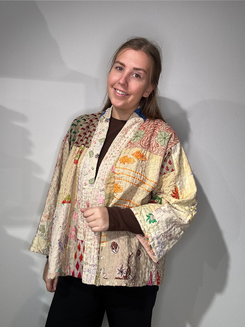 Gitte Kantha Jacket Beige G 