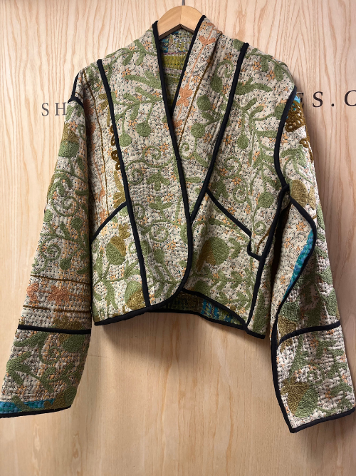 Kantha Embroidery Jacket D