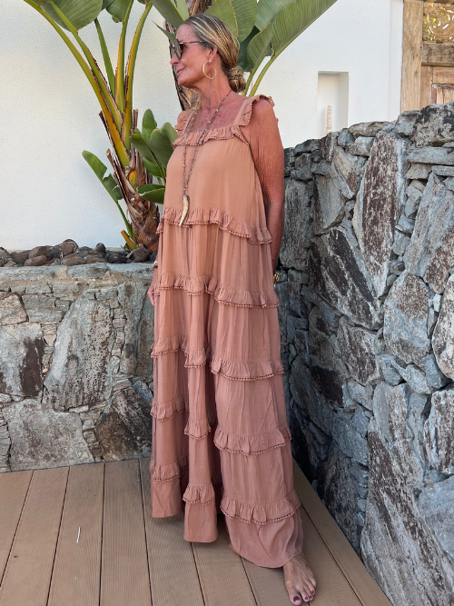 Summer Dress Mocha Mousse