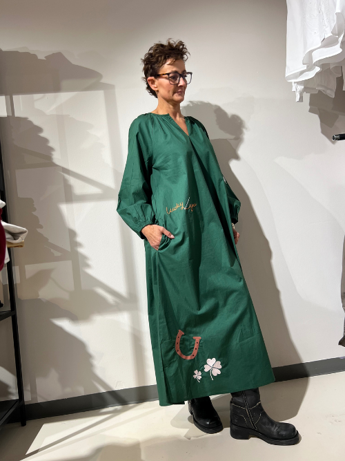 The Good Luck Dress Dark Green