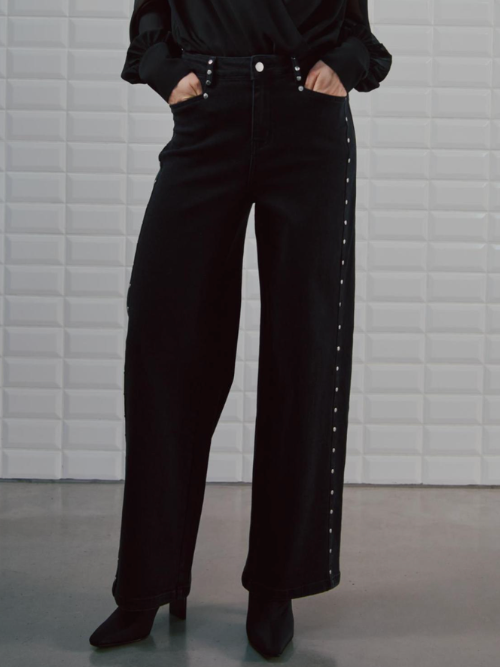 WBLKate Wide Jeans Black Washed 
