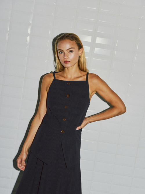 Wbllily Tailored Waistcoat Navy